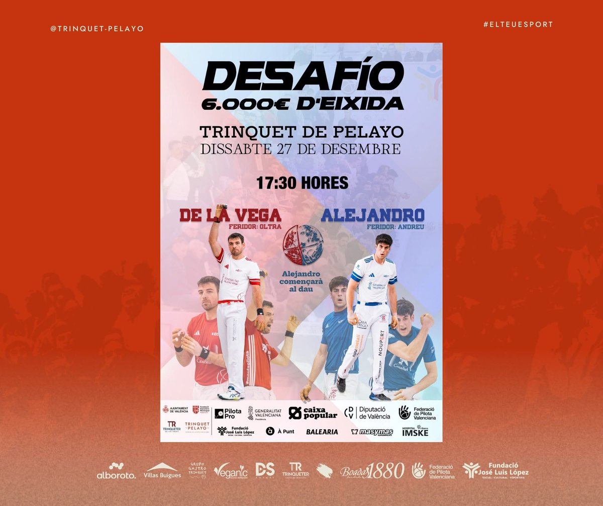Mare meua! A <a href="/Pelayotrinquet/">Trinquet de Pelayo</a> el dissabte 27. Qui s’apunta ? <a href="/BFrediesport/">Botiga Frediesport</a> !