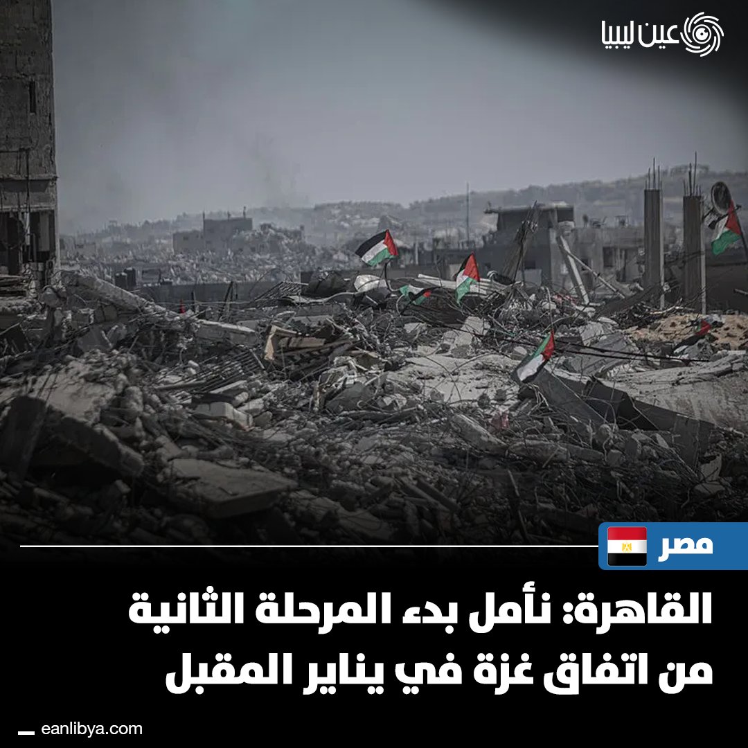 مصر تؤكد جاهزيتها لتنفيذ المرحلة الثانية من اتفاق غزة ونشر القوة الدولية، بينما منظمة الصحة العالمية تحذر من خطر المجاعة على أكثر من 1.6 مليون شخص في القطاع بحلول أبريل 2026.. ل 