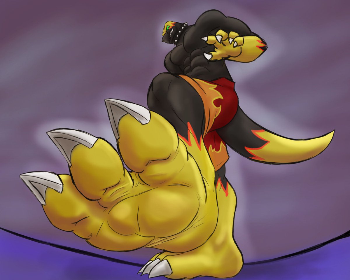 Rexo_Sauros's tweet photo. "RAWR, little one, if you get in my way, get ready to end up as part of it."
A fantastic drawing made by "Wendell"
made as a celebration for this #Dinovember
I LOVED, how great he made this dinosaur look https://t.co/OTaLpoLpOS