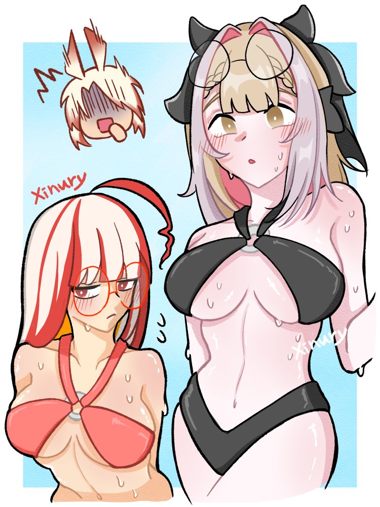 【塗鴉】
前幾天想畫兔兔
結果不知道怎麼就歪掉🤔
((FF14的泳衣 然後超冷的拉🤣