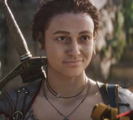 SmashJT's tweet image. I asked ChatGPT to make her beautiful 🤣 

Maybe this is all studios need to start doing if they want sales and avoid layoffs!?