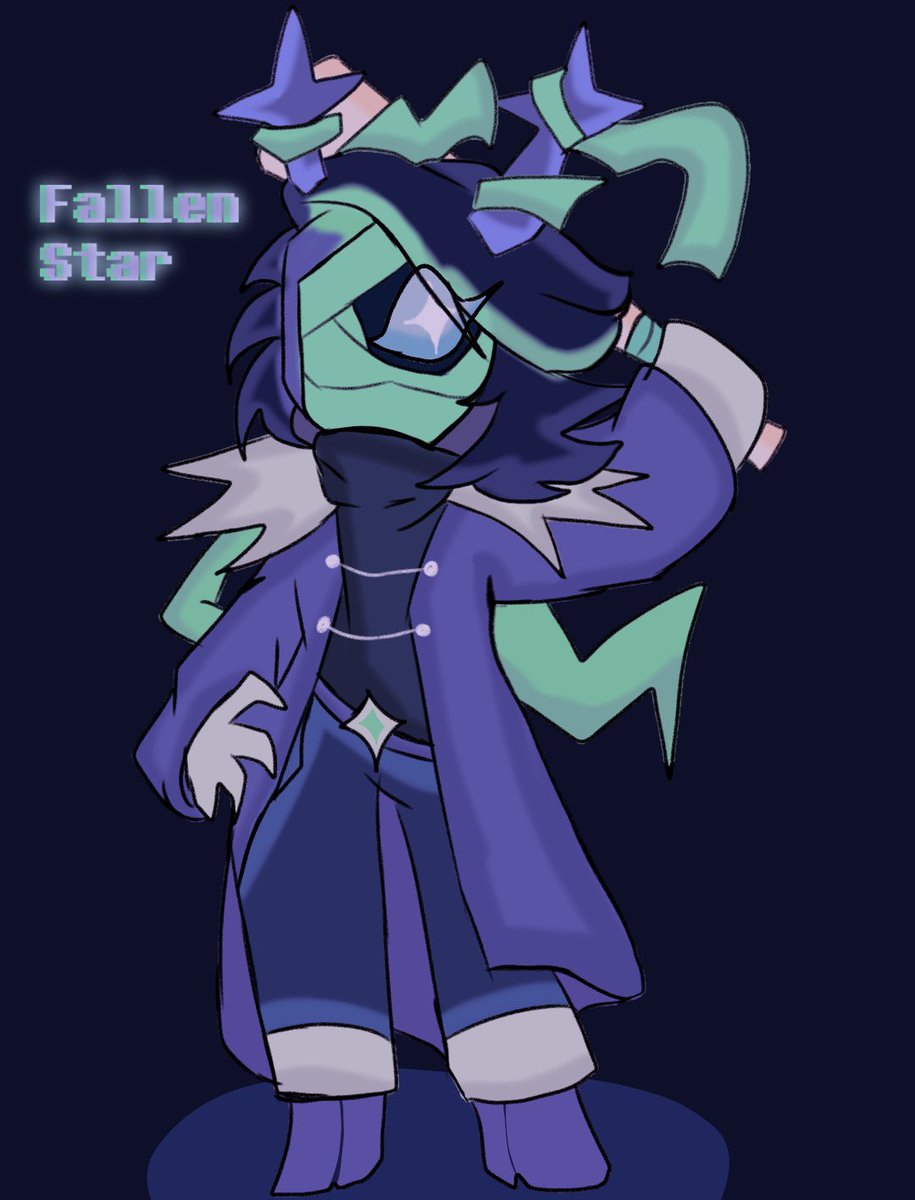 mogeOwO's tweet image. fallen star (i should change hand maybe?) #chapterRewritten #deltarune #dess #fallenstar