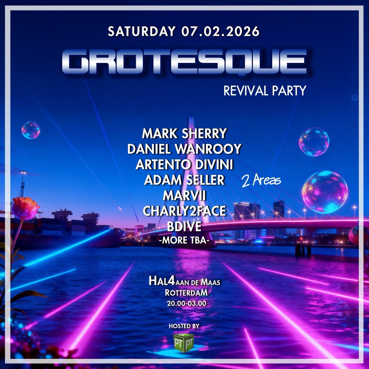 danielwanrooy's tweet image. Saturday 7 February we party together again at the Grotesque Revival Party! 😎🎧🤩 store.ticketing.cm.com/01KAE6YZP0BX39…