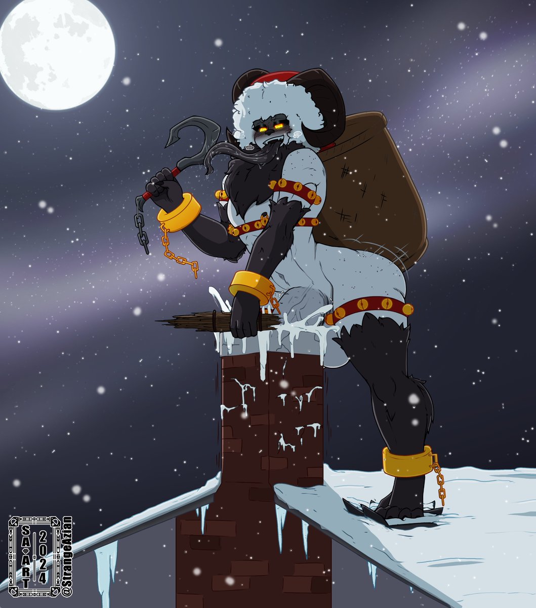 StrangeAzian's tweet image. Naughty Krampus XD