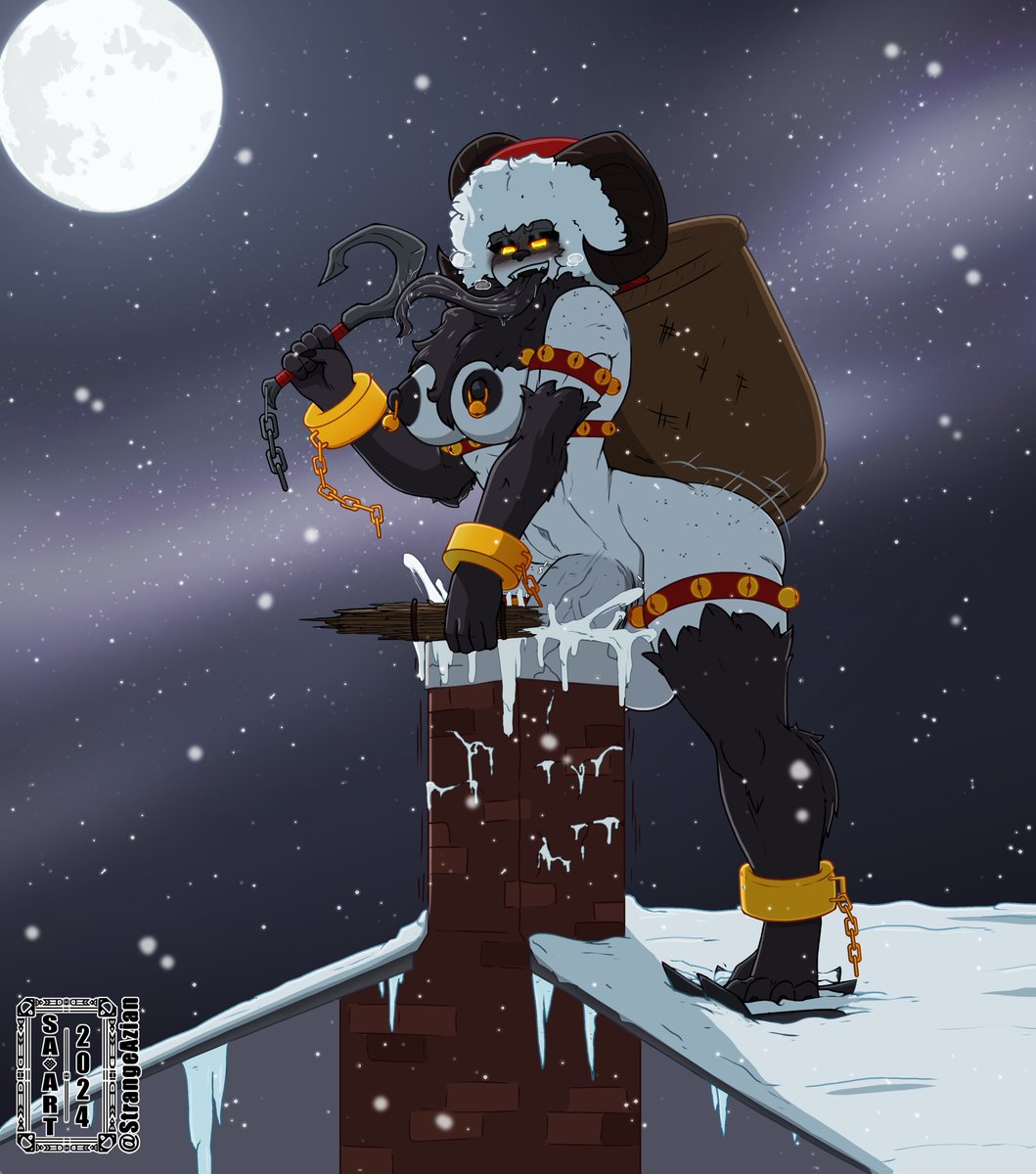 StrangeAzian's tweet image. Naughty Krampus XD