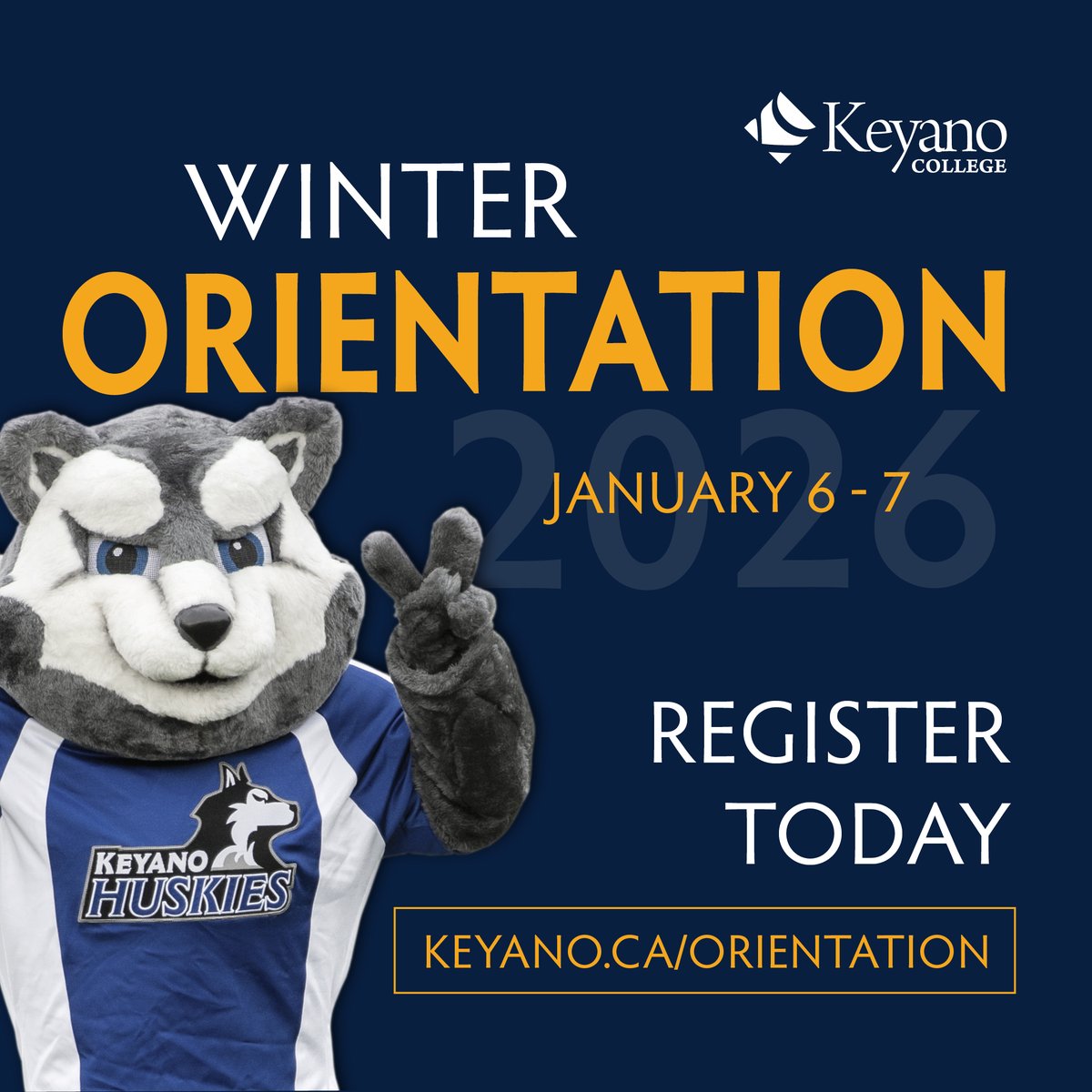 keyanocollege's tweet image. New to Keyano? Student Orientation is a two-day experience designed to help you feel confident, connected, and ready for classes.

Start your Keyano journey strong. Register today; forms.keyano.ca/Orientation-Re… 

#RMWB #FMWB #YMM #Keyano #Keyano60