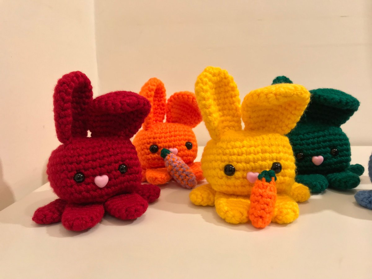 anthonybrighton's tweet image. Rainbow Bunny, Cube bunnies, Easter bunny 5" tall - anthonybrighton.etsy.com/uk/listing/975…  - #Bunny #Rabbit #crochet #Easter #handmade #amigurumi #etsy #etsyretwt #ATEtsyRT #anthonybrighton #bunnylovers