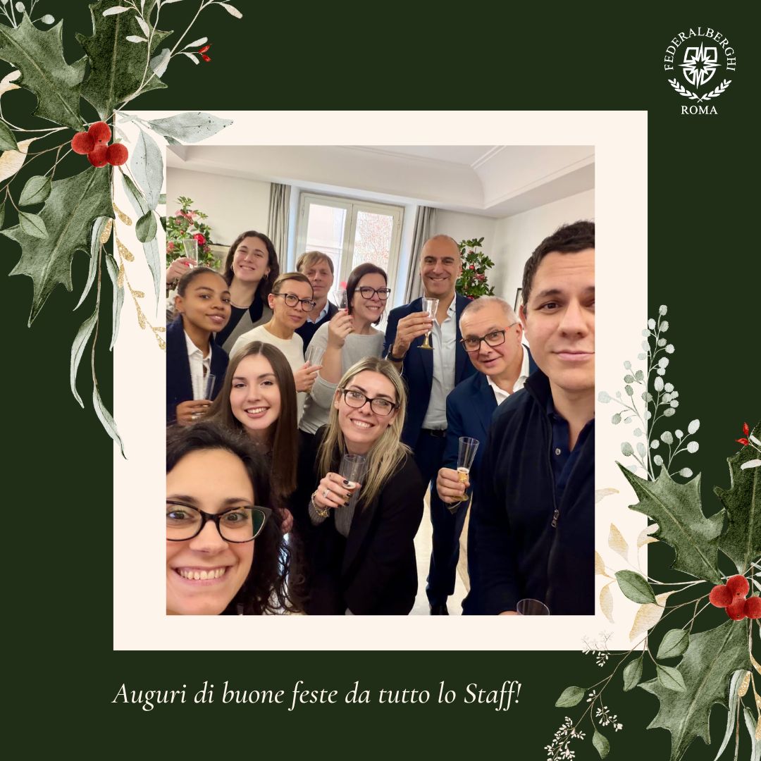 Auguri dallo Staff di <a href="/FederalberghiRM/">Federalberghi Roma</a> !🎄 🎅 🎁