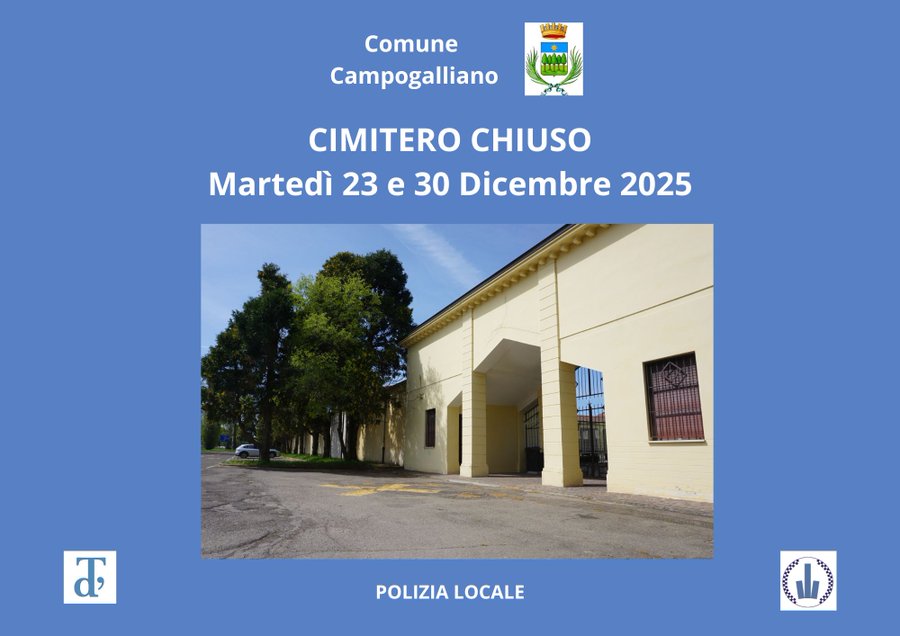 Campogalliano, cimitero chiuso due martedì per esumazioni