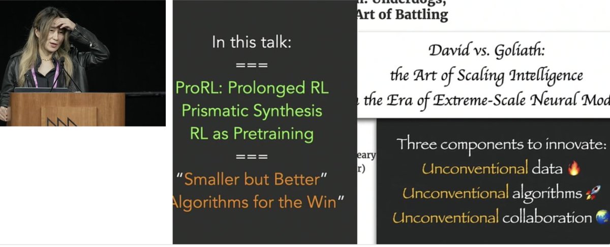 ChenSun92's tweet image. 1/N Hello friends! With #NeurIPS2025 fading into memory and the holidays offering space for reflection, wanted to share my recent integrations of lessons learned over conversations, parties, and talks both at NeurIPS and beyond.

While the twilight of the "scaling is all you…