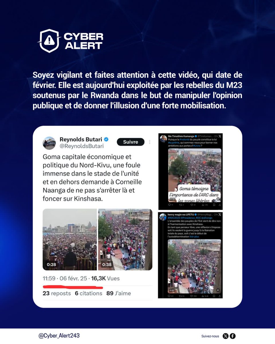 Cyber_Alert243's tweet photo. @TshisolaYan Non à la #manipulation https://t.co/ZLMirbHix2