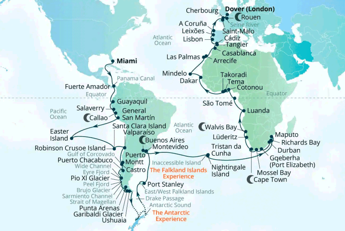 Ticketcrociere's tweet photo. Seabourn ha svelato i dettagli della Cape to Cape #WorldCruise 2028, un itinerario esclusivo di 120 giorni a bordo di #SeabournQuest, che coprirà più di 26.000 miglia nautiche verso oltre 50 destinazioni. 

https://t.co/HbgPWWhez6 

#crociere #cruiseship #luxury https://t.co/72Q6WJPMfU