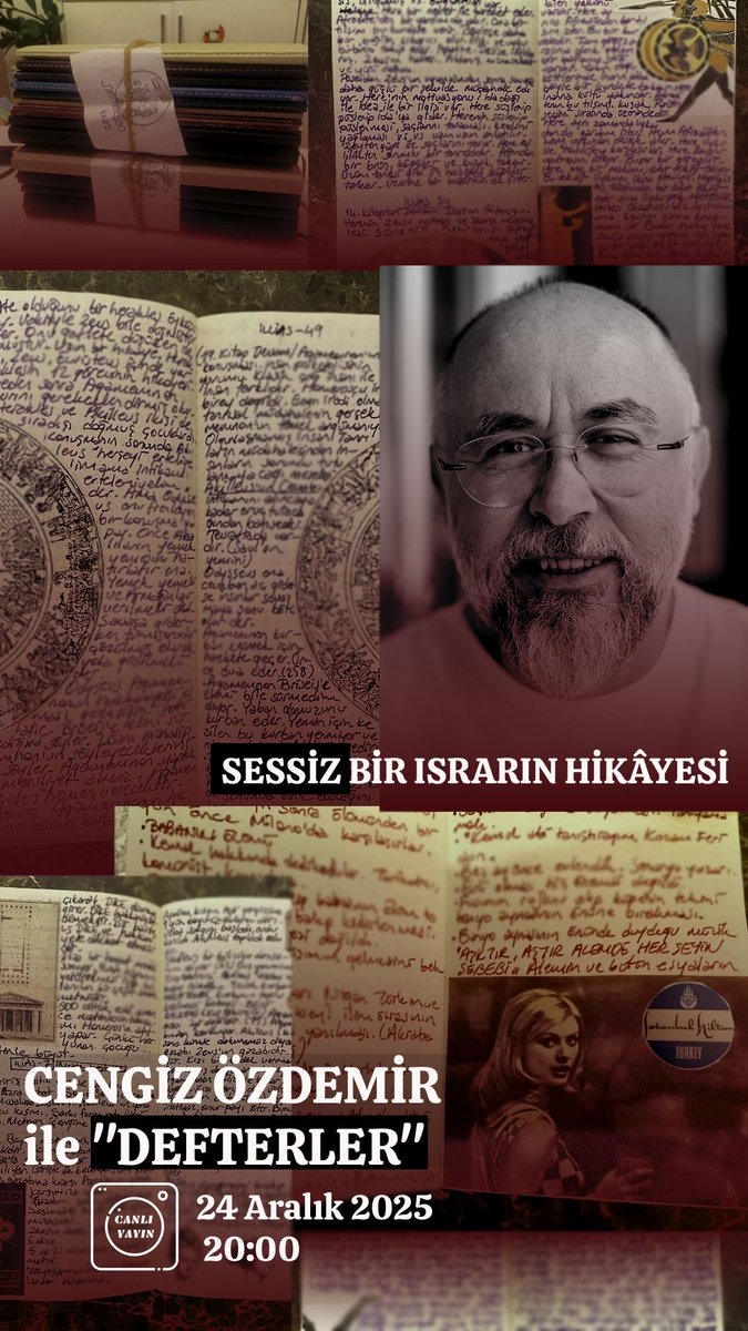 Çarşamba akşamı sekizde defterler, notlar ve diğer şeyler üzerine instagramda canlı yayında <a href="/__festinalente/">ilkyprk</a> konuğu oluyorum. 

Yayını izlemek için instagram.com/kulturistan hesabını takibe alın