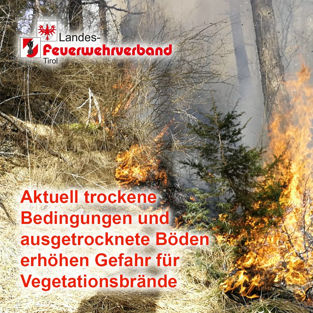⚠️Aktuell erhöhte #Waldbrand Gefahr #inTirol

#FeuerwehrTirol