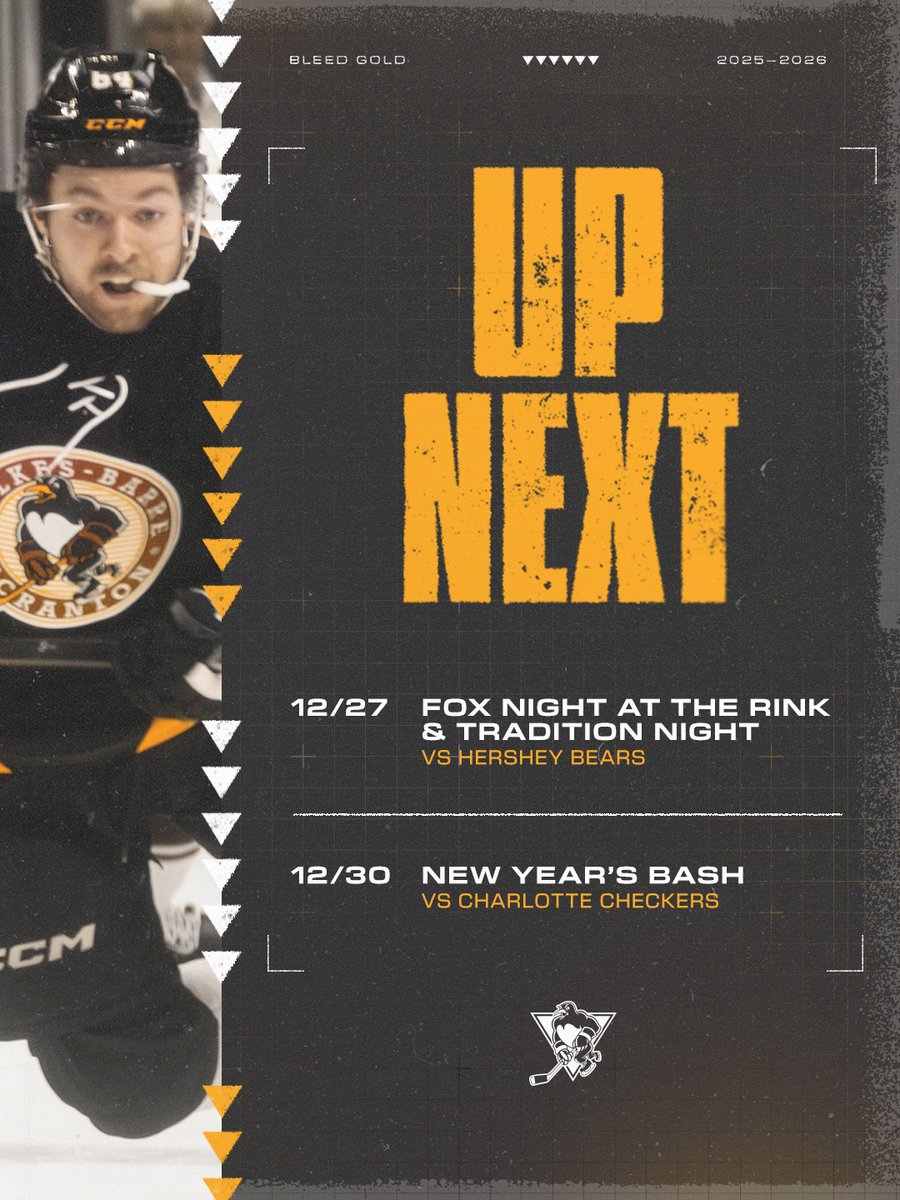 WBSPenguins's tweet image. Two more games left of 2025--Can you believe it?? 😳

🎟️ wbspenguins.com/individual-tic…
