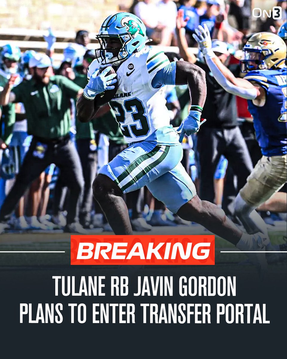 NEW: Tulane true freshman RB Javin Gordon plans to enter the NCAA