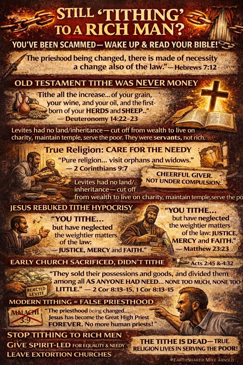 LordJaJa5's tweet photo. A piece of advice to those fools who thought Tithes are all about money and must be given in church. We didn't come here to please pastors. Get it right and prosper or die deceived. Thanks https://t.co/Gkw5mVsU8i