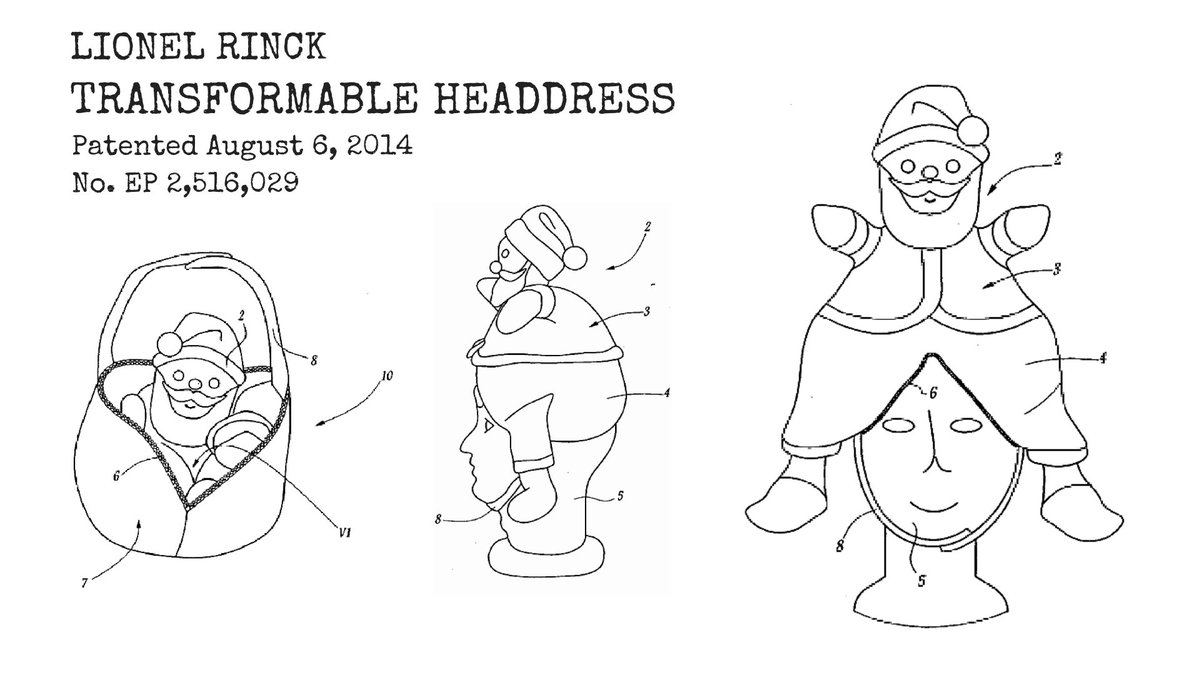 WIPO's tweet photo. One hat, many possibilities 🎩✨

Designed to change shape and turn into different objects, this “transformable headdress” lets you wear multiple hats – literally.

Where can we get one? 🤩

Stay tuned for more #WWPatents https://t.co/CQ1wuDouYv