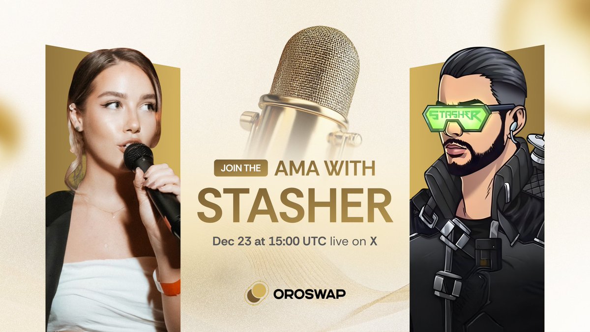 We’re having an AMA with <a href="/cryptostasher/">STASHER 🥷🏼</a>, hosted by our co-founder <a href="/katerinaviko/">Katerina</a>, tomorrow at 3 PM UTC.

Set your reminders 👉 x.com/i/spaces/1DXGy…