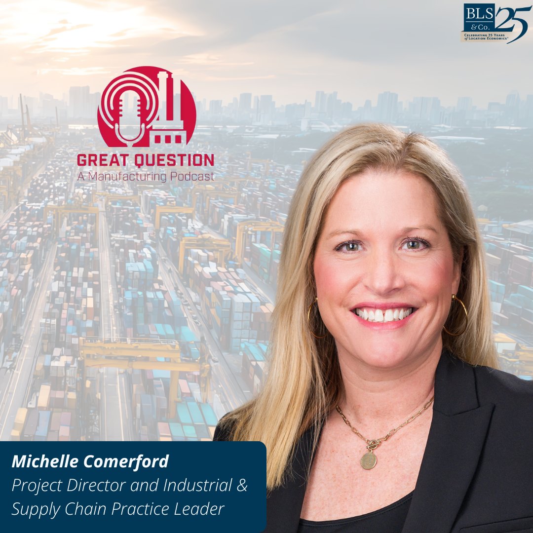 BLS &amp; Co.’s Michelle Comerford, Industrial &amp; Supply Chain Practice Leader, joined Great Question: A Manufacturing Podcast to share how companies can navigate supply chain disruptions and build long-term resilience. 

Listen: mhlnews.com/global-supply-…