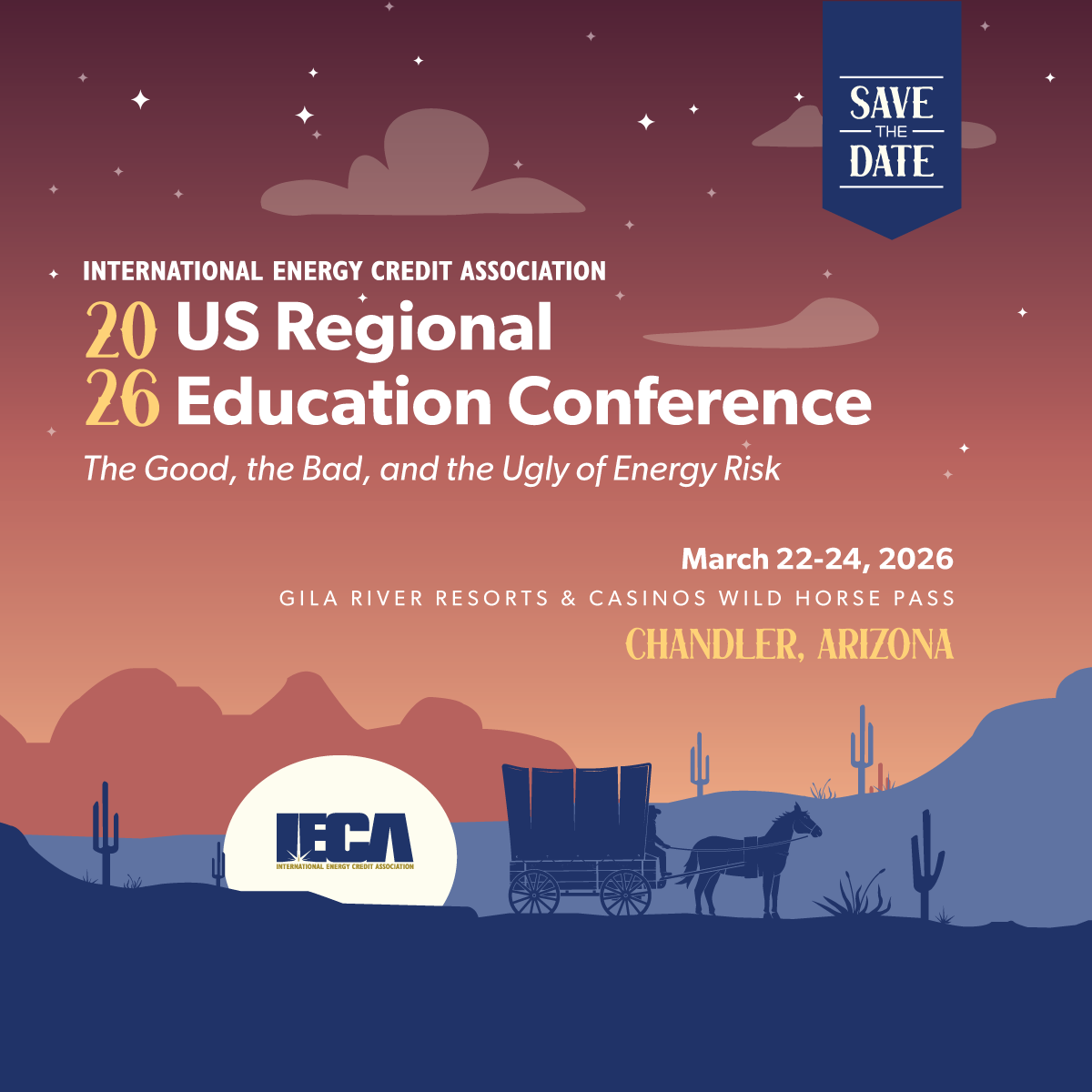 IECAssoc's tweet photo. Save the date for the IECA 2026 US Regional Conference is taking place from March 22 - 24 at Gila River Resorts &amp; Casinos - Wild Horse Pass in Chandler, Arizona. 

Registration will be opening soon, but book your hotel today: https://t.co/kxgKdvWXdy https://t.co/WlcPe8ZAmJ