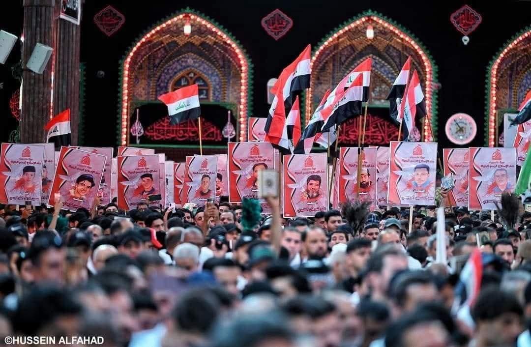 السلامُ على تلك الأرواح، 
واللعنةُ الأبديةُ على الإطار وميليشياتِه التي سفكت دماءهم .

#شهداء_ثورة_عاشوراء