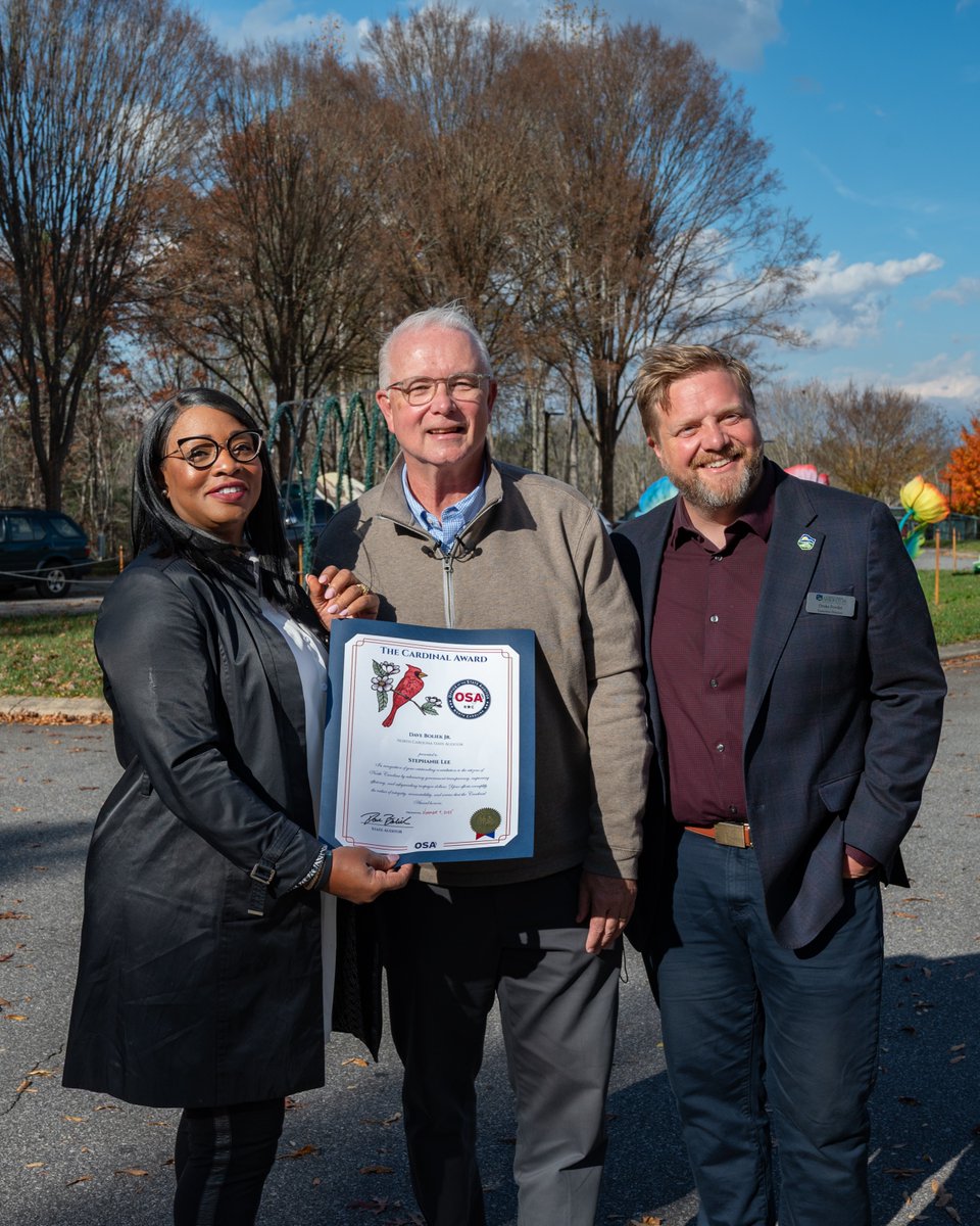 The Cardinal Award was created by State Auditor Dave Boliek to recognize outstanding dedication to public service in North Carolina. This honor celebrates individuals who go above and beyond to protect taxpayer dollars, promote transparency, and improve government accountability.