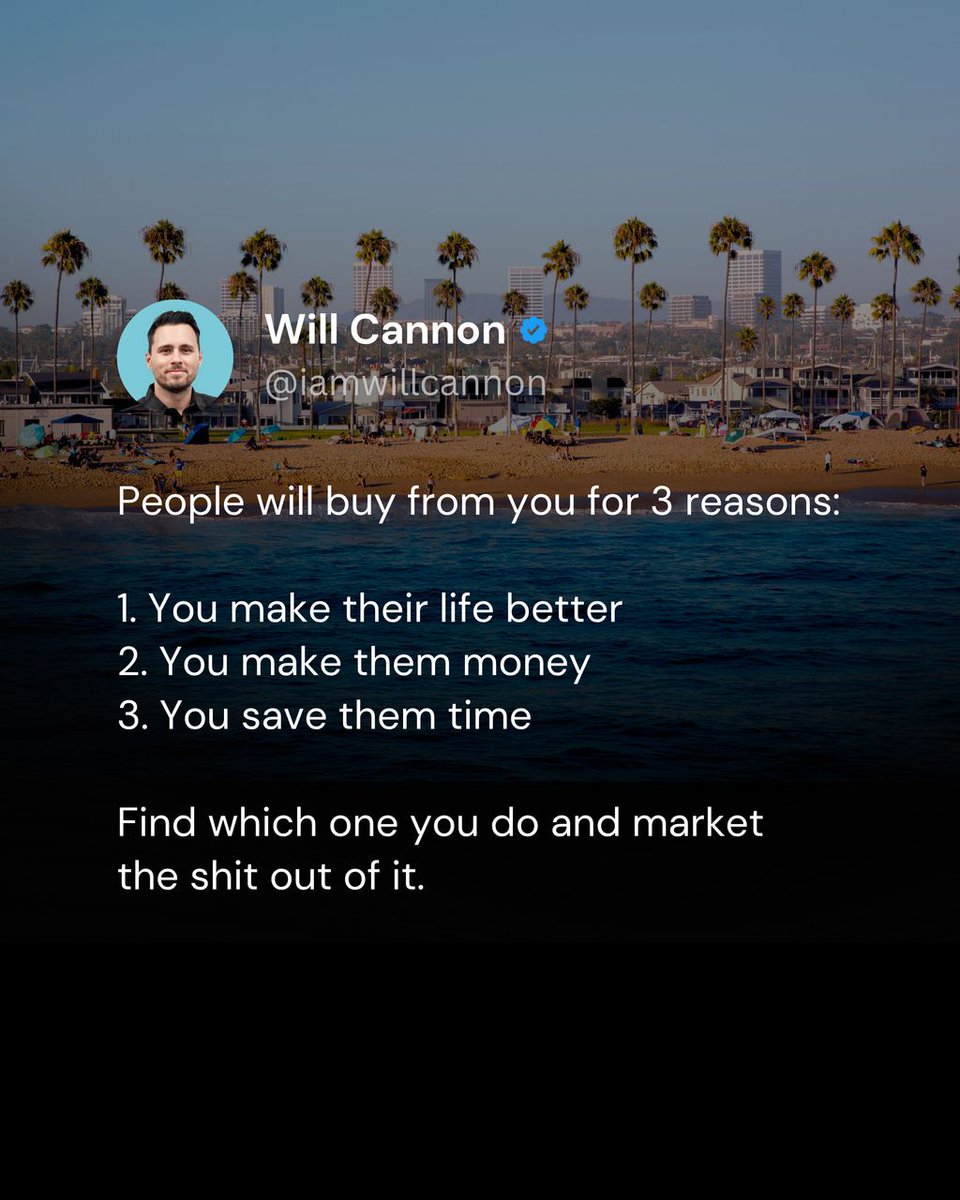iamwillcannon's tweet image. People buy for one reason: VALUE 💯 
Everything else is noise.