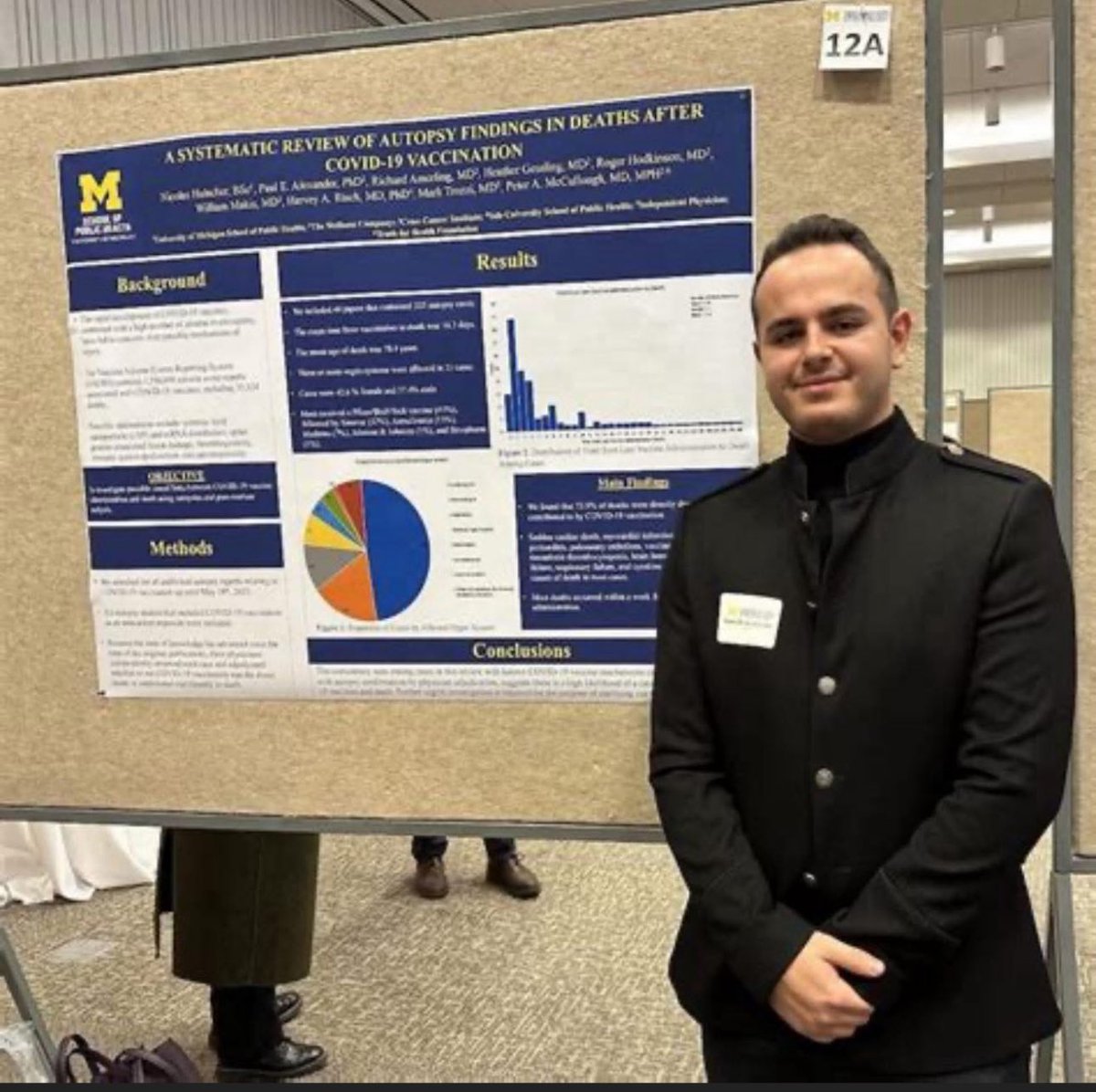 Bravo to <a href="/NicHulscher/">Nicolas Hulscher, MPH</a> for the presentation… 
Case report about to be published by Nicolas Hulscher, MPH.

51 y/o man developed myocarditis, pulmonary embolism, neurological symptoms, long-vaccine syndrome, and Grover’s disease after COVID mRNA vaccination.

3.6 years after his