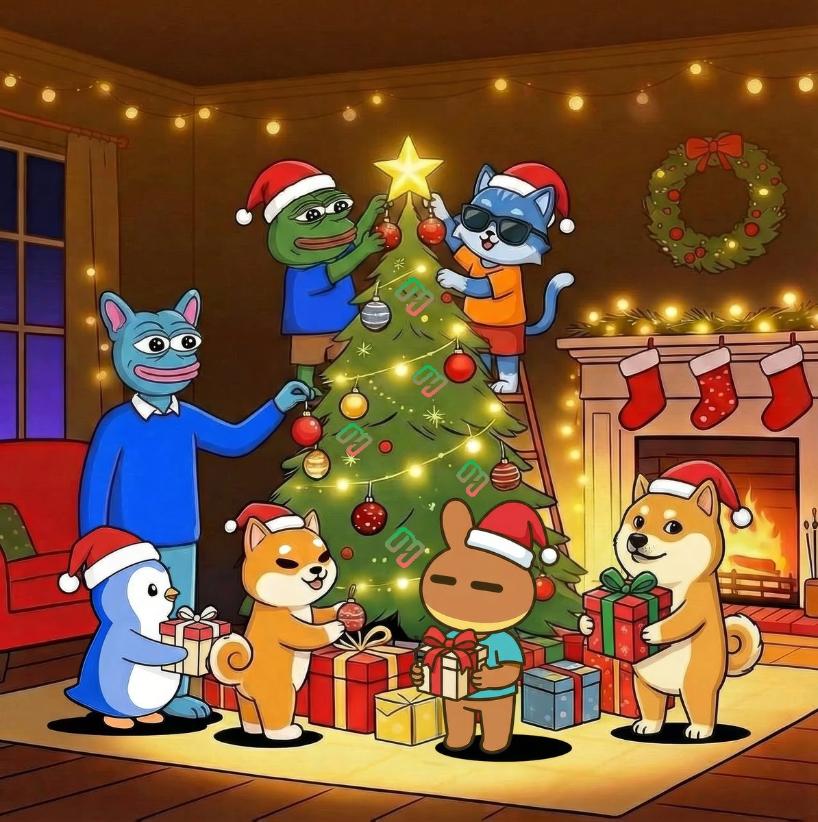 🎄 The season is glowing.
Just decorated my Christmas tree.A major cooperation platform is coming soon...🪐🪐🪐