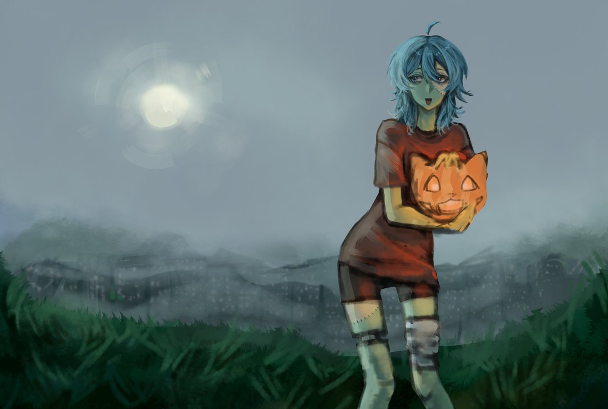 N3illy0's tweet photo. It was Halloween recently and I didn't post anything (⁠╥⁠﹏⁠╥⁠) https://t.co/ojwbGylM8K