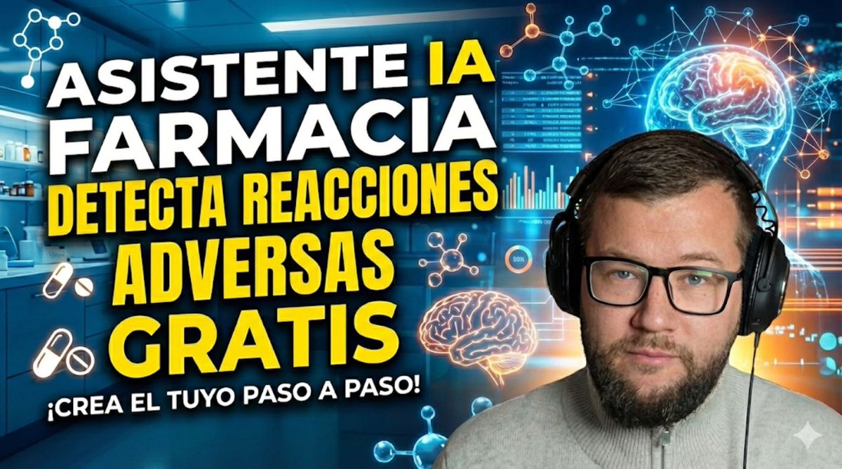 Mi regalo de navidad para vosotros. 
He montado un asistente IA que detecta reacciones adversas a medicamentos y os lo regalo. Tutorial de como funciona, como montarlo y como conseguirlo aquí: 
youtu.be/bGlfQodoH38
#farmacovigilancia