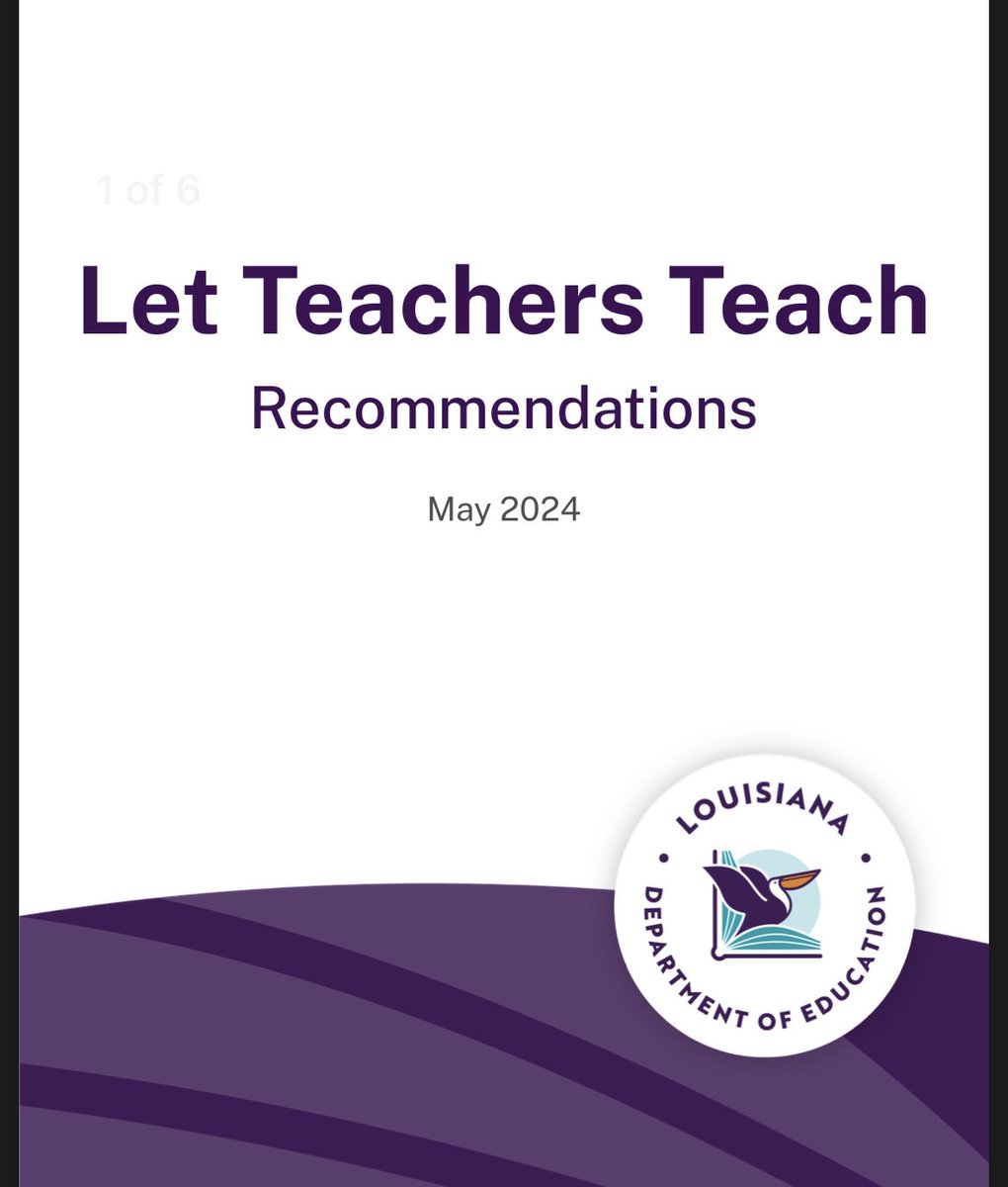 neetu_arnold's tweet photo. In 2024, Louisiana teachers identified solutions to improve learning, focused on managing student behavior:

🔹Remove excessively disruptive students from class

🔹Send ungovernable students to alternative schools

🔹Stop forcing teachers to be therapists

H/t @ALegalProcess https://t.co/XMWRaB69fA