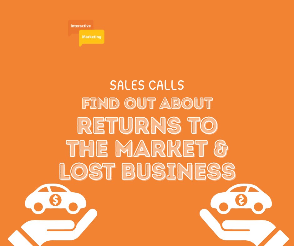 IM_Socials's tweet image. Our Sales Calls can help with multiple things including:

Sticking to your  time frame, gaining attendee bookings.
Sharing offers available to your customers.
Finding out the requirements that your customer is looking for.
Getting further info - market return or lost business!
