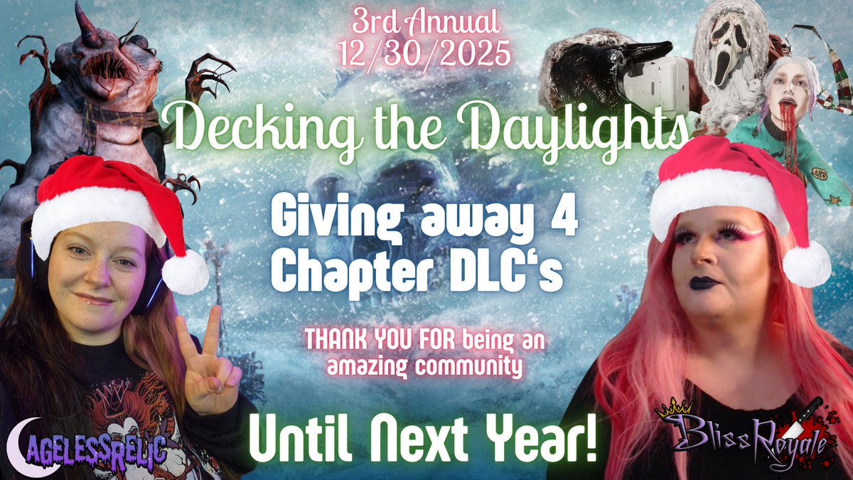 New Date for our third Annual Decking the Daylights! 
Join <a href="/_BlissRoyale/">BlissRoyale</a> and I Tuesday 12/30/2025 🥰