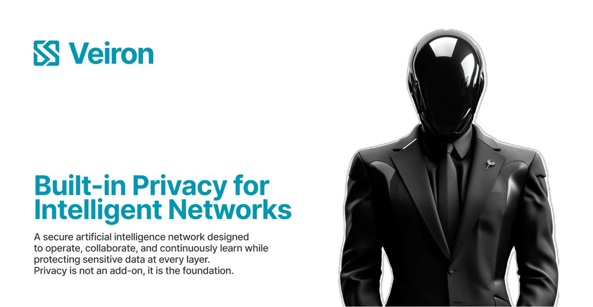 VeironOfficial's tweet image. Privacy is the foundation, not an add-on.
Protecting your data at every layer of the network.
#CyberSecurity #AIFoundation #PrivacyByDesign #Veiron