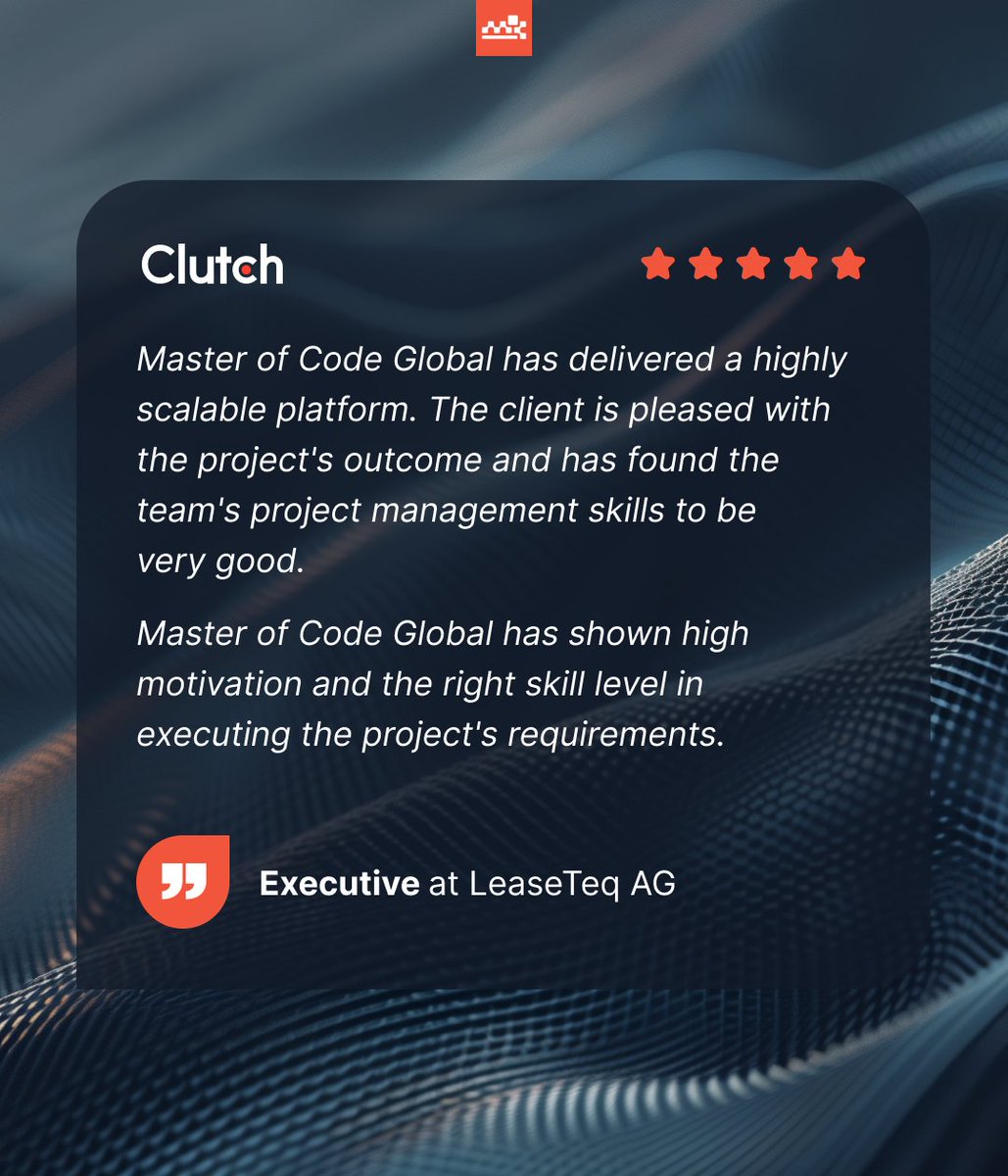 Master Of Code Gl. tweet media