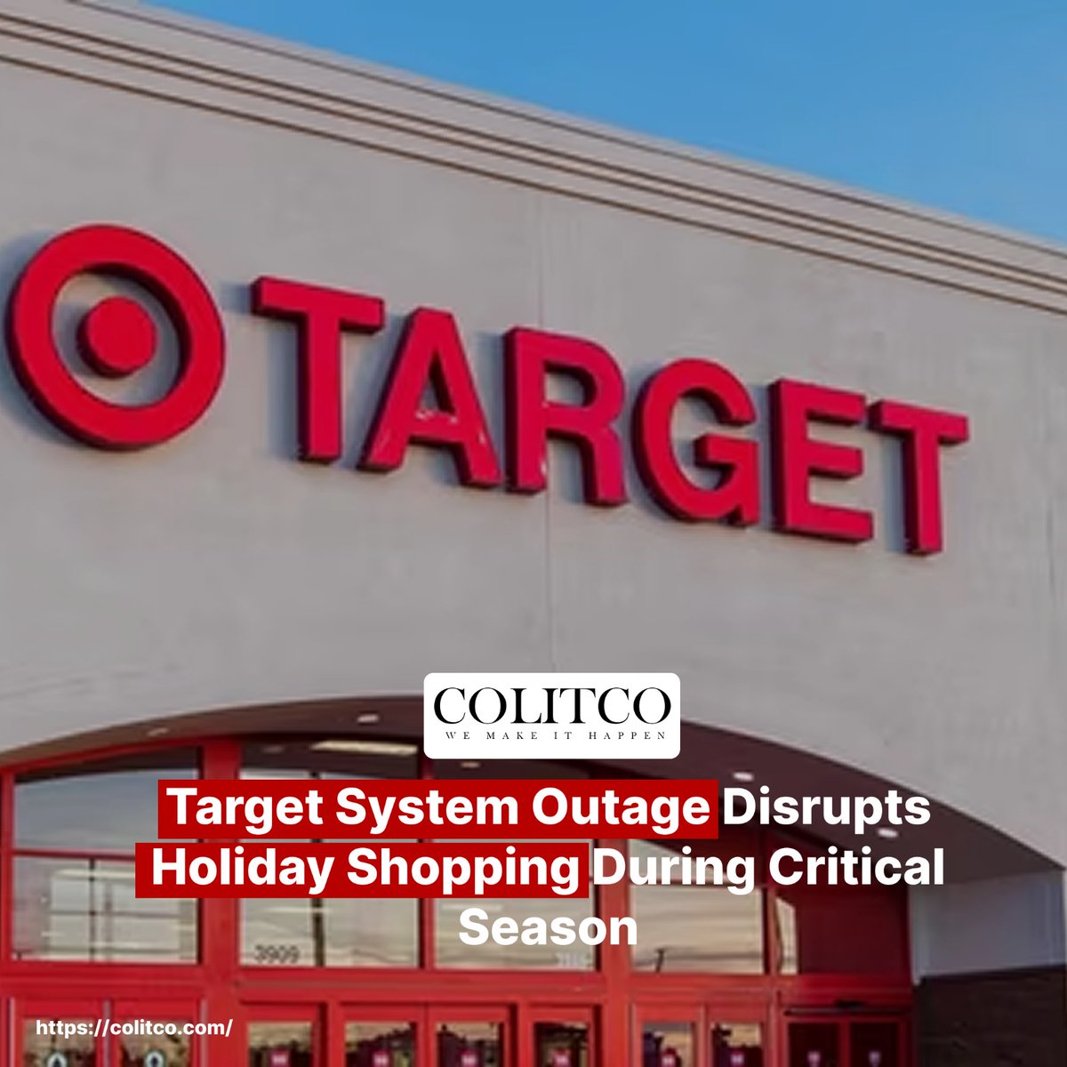 colitco's tweet image. Target App &amp;amp; Website Outage Hits Holiday Shoppers!
Shoppers struggled with orders &amp;amp; app issues during the biggest gift-buying week

➡️ Tap to see how this outage may have impacted holiday buying: colitco.com/target-outage-…

#Target #Outage #HolidayShopping #AppDown #WebsiteDown