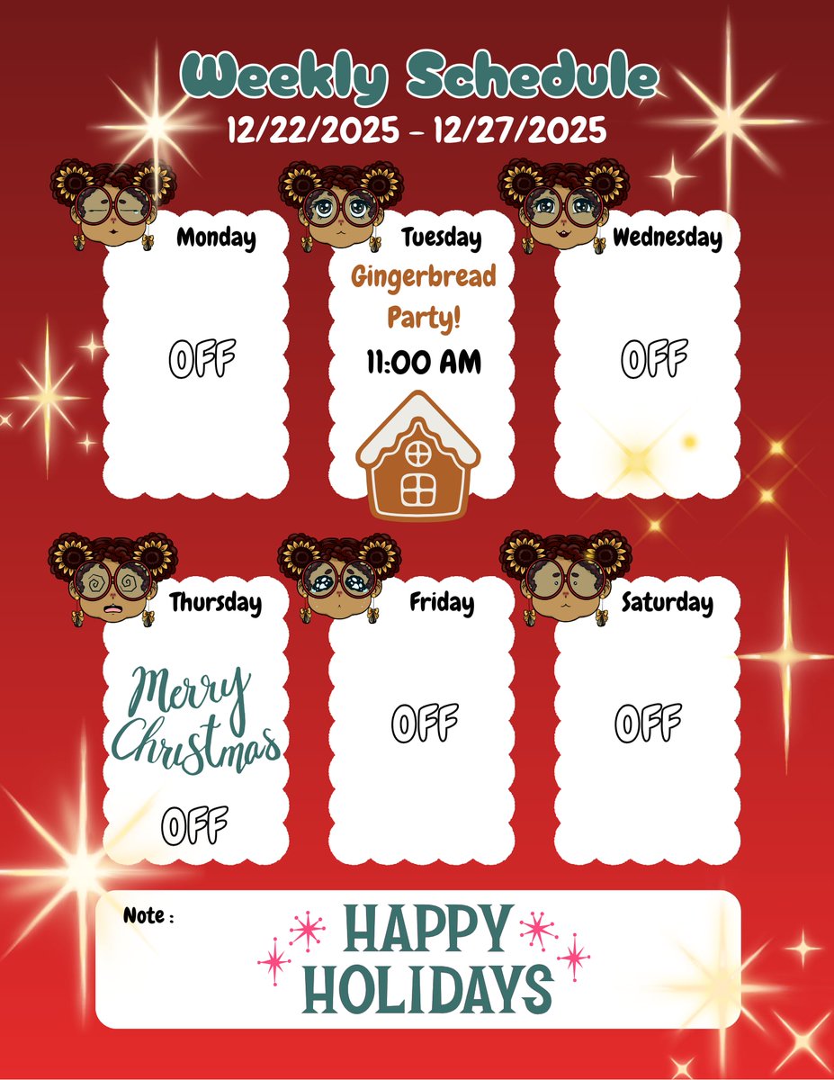 kcie_mo's tweet photo. Ho ho ho, hamters! Happy holidays if you are celebrating anything this week! I'll just be streaming on Tuesday for my little gingerbread party. Hope to see you there!

#twitch #twitchstreamer #holidaystream #pngtuber #gingerbreadhouse #hamtertuber #kciemo https://t.co/nBtV53iT6d