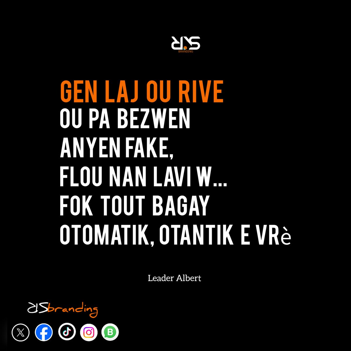 Yon fason pou montre enpòtans tan an, lè w Vin gen plis laj ou gen mwens tan, egzijibman ou dwe pwoteje chak minit, li trè difisil pou w rekipere l pidevan <a href="/Leader_Albert/">Leader Albert🌐🇦🇷🇭🇹Africa💘</a> atravè pòs li a mansyone sa klè
#antreprenarya #digitalmarketing 
#RSbrandingteam #Rsbrandingtalk #tikozzri9