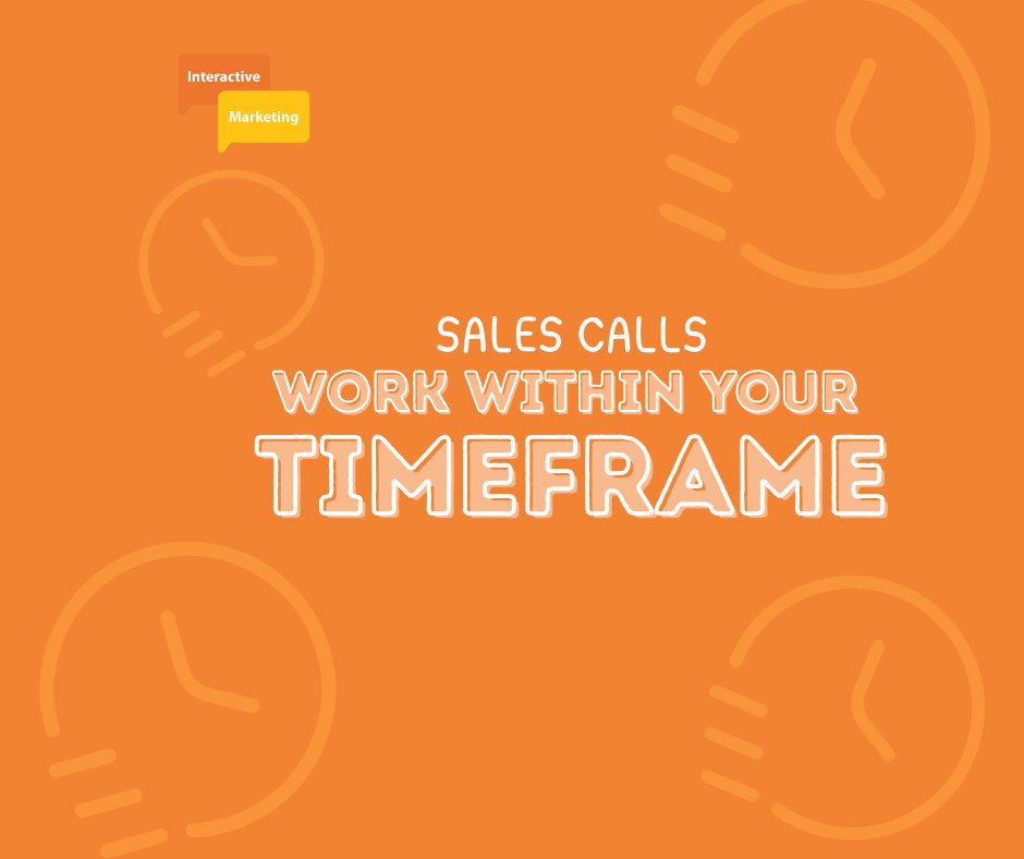 IM_Socials's tweet image. Our Sales Calls can help with multiple things including:

Sticking to your  time frame, gaining attendee bookings.
Sharing offers available to your customers.
Finding out the requirements that your customer is looking for.
Getting further info - market return or lost business!