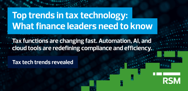Is your tax function ready for the future? Learn how data management and automation can turn tax into a strategic growth engine. Explore the latest trends here. rsm.buzz/3Y4KeaH