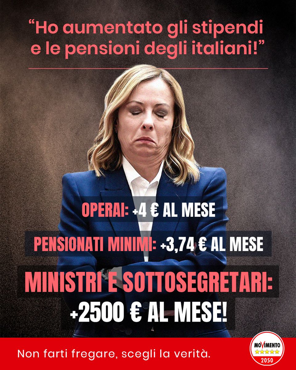Festeggia solo la casta 🤢