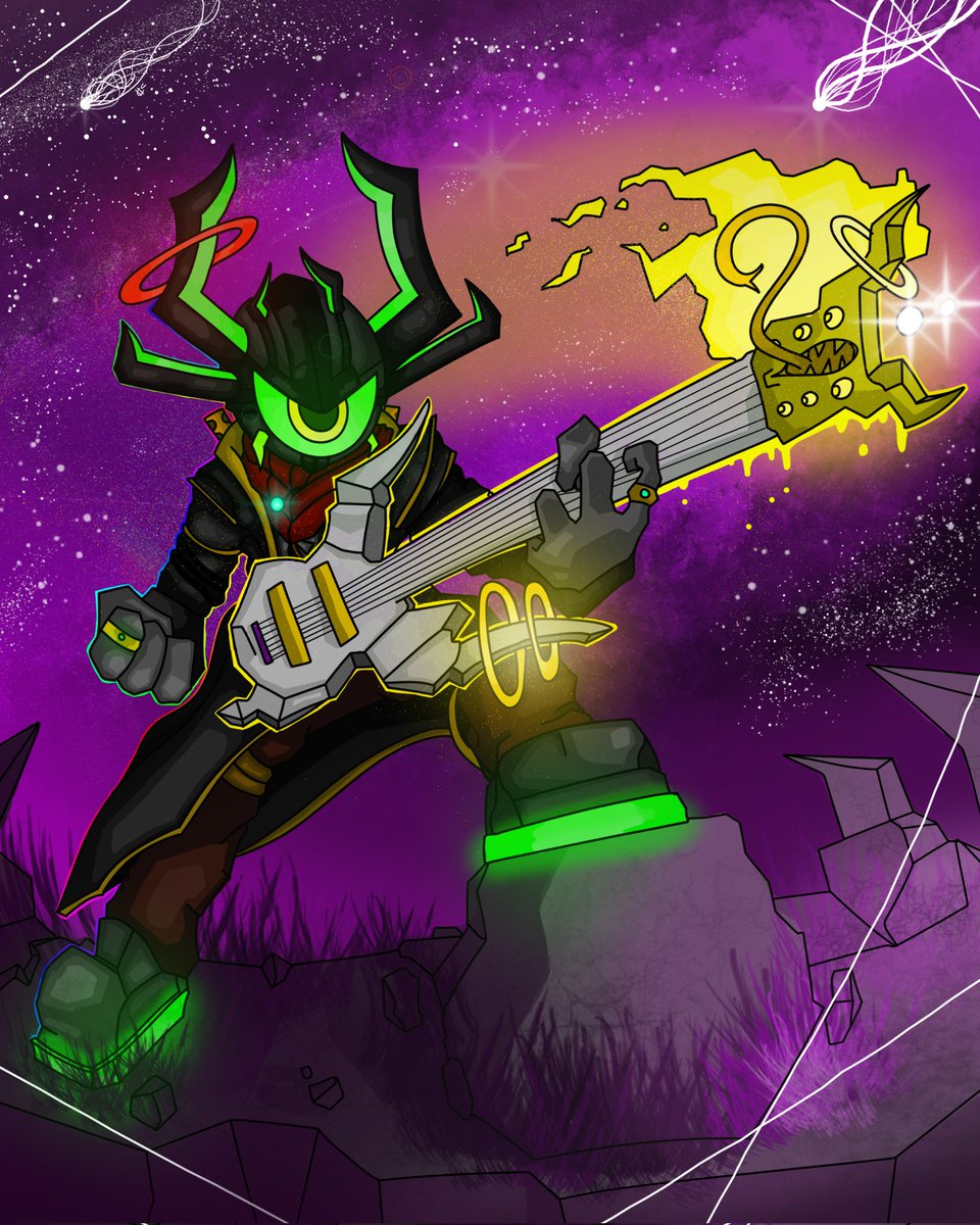 AND HIS MUSIC..

#OC #art #digitalart