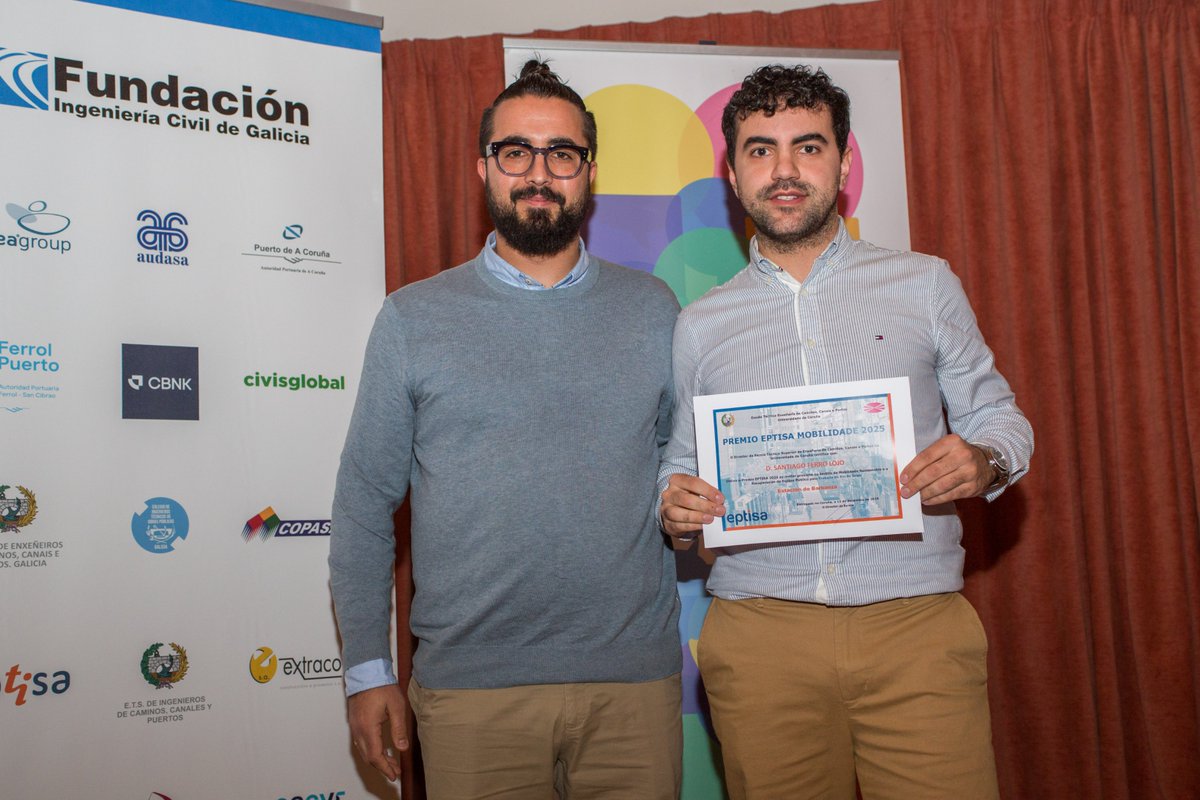 Caminos_UDC's tweet photo. 🏆Premio EPTISA al mejor TFG en movilidad sostenible y recuperación del espacio público. Ganador: Santiago Ferro Lojo. «Estación do Barbanza». Entrega el 12 de diciembre. Gracias a EPTISA por premiar la creatividad para ciudades más amables #EPTISA #ETSICCP #MovilidadSostenible https://t.co/cH0Sh6yoGl