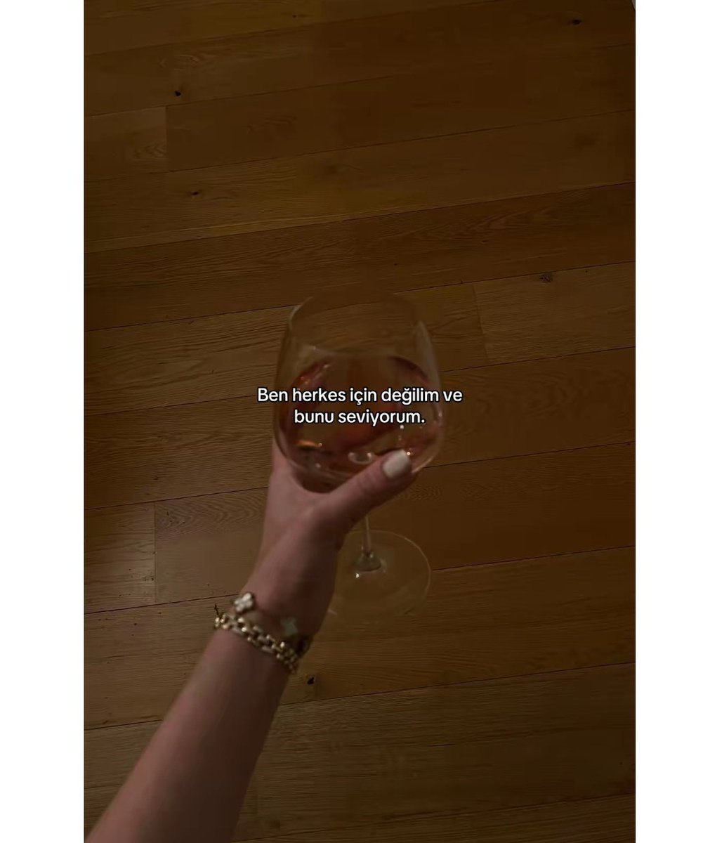 Ben herkes için değilim.