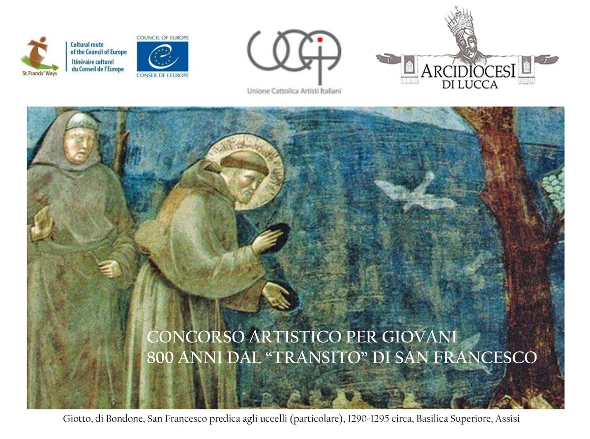 CONCORSO ARTISTICO PER GIOVANI. 800 ANNI DAL “TRANSITO” DI SAN FRANCESCO   architetturasacra.org/concorso-artis…   <a href="/DiocesiLucca/">Arcidiocesi di Lucca</a>