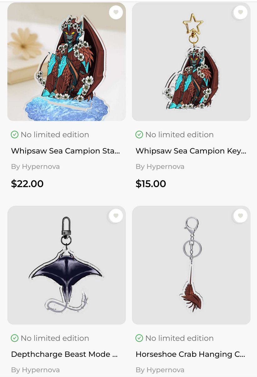 Hey y'all!!!
 I opened a store in ACGGoods! Selling some keychains/standees/phone charms.

If anyone is interested in UTDR or  TRANSFORMERS please check it out and keep an eye out for new designs ❤️
In the meantime, #Jevil and #BeastWars stuff.
acggoods.com/store/hypernov4