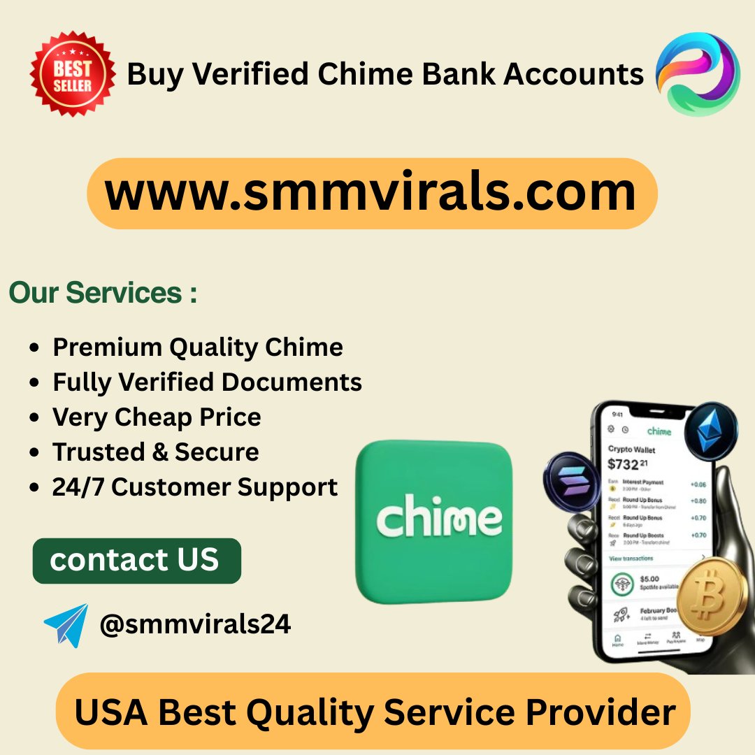 FacebookAds10's tweet photo. We provide 100% safe and fully verified personal and business Chime Bank Accounts in the best price.

#5k_Limit
#2k_limit
#mumu_backup

https://t.co/BOP57vAqh2 https://t.co/y8PJIdDYB9