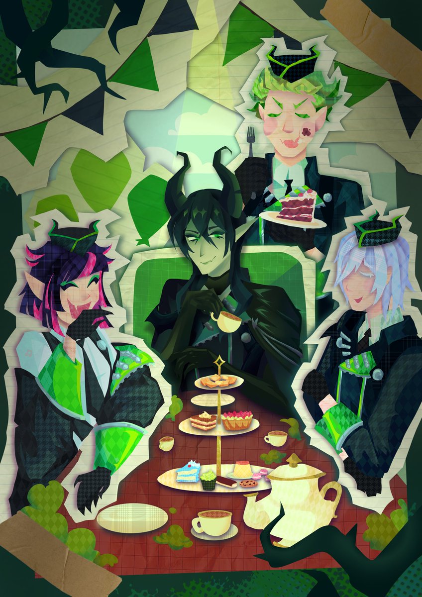 a totally normal tea party with malleus 
#twst